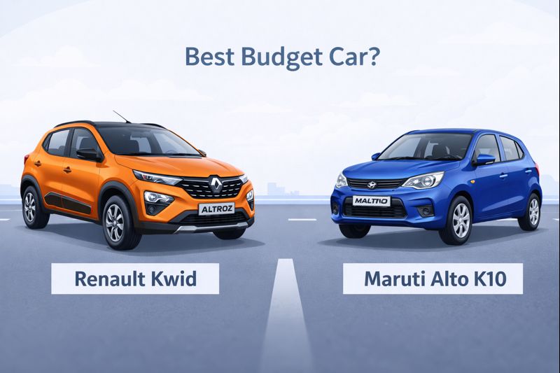 🚗 Renault Kwid vs Maruti Alto K10 – Best Budget Car