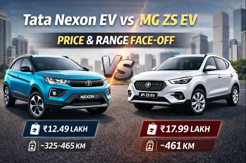 Tata Nexon EV vs MG ZS EV – Range vs Price Comparison